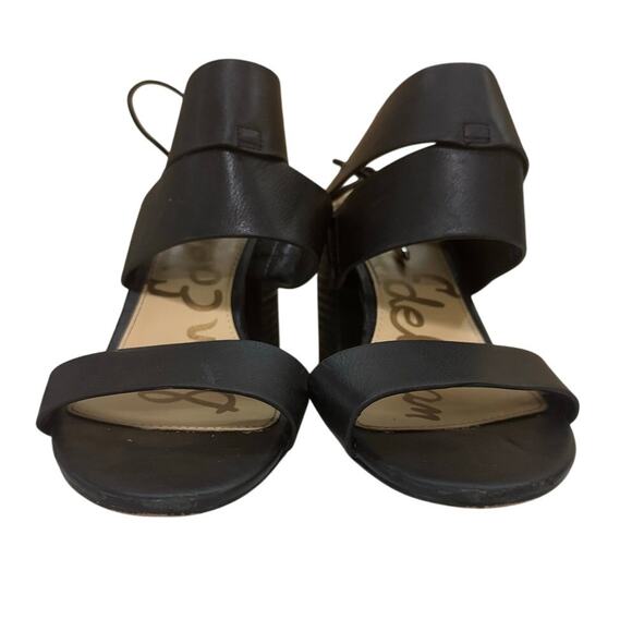Sam Edelman Valerie Lace Up Black Block Heel Sandals Women’s Size 7.5 - Picture 4 of 10
